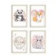 Awkward Styles Kawaii Posters Animal Posters Kids Wall Art Kids Room Decor Girls Boys Room Wall Art Panda Dog Sheep Cat Set of 4 Poster