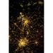 Night time satellite view of Antwerp and Brussels cities Belgium Poster Print by Panoramic Images (24 x 18)