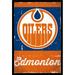 NHL Edmonton Oilers - Retro Logo 13 Wall Poster 22.375 x 34 Framed