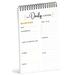 Inkdotpot To Do List Notepad 6 X 9 Paper Stationery Simple White Daily Schedule Planner Spiral Notepad Daily Checklist- Motivational Organizer Planner List Pad- Notepad Tear Off (50 Sheets)
