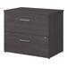 Office 500 36W 2 Drawer Lateral File Cabinet in Storm Gray - Engineered Wood