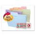 Smead SuperTab Colored File Folders 1/3-Cut Tabs: Assorted Legal Size 0.75 Expansion 11-pt Stock Pastel Assortment 100/Box