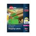 Avery-1PK High-Visibility Permanent Laser ID Labels 2 x 4 Neon Green 1000/Box