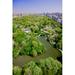 Aerial view of Central Park in spring near Columbus Circle in Manhattan New York City New York Poster Print by Panoramic Images (36 x 24)