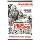 Creature From The Black Lagoon Movie Poster Metal Print 8In x 12In Metal Print 8x12 Square Adults Poster Time