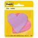 Post-itÂ® Super Sticky Die-Cut Notes - 3 x 3 - Star Heart - 75 Sheets per Pad - Unruled - Purple Pink - Self-adhesive Self-stick - 1 / Pack | Bundle of 10 Packs