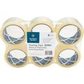 Business Source 3 Core Sealing Tape - 55 yd Length x 1.88 Width - 3 Core - Pressure-sensitive Poly - 2 mil - Adhesive Backing - 6 / Pack - Clear | Bundle of 10 Packs
