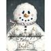 Merry and Bright Snowman Poster Print by Mary Ann June (24 x 36)