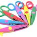 Casewin 6 Pack Toddler Scissors Safety Scissors For Kids Plastic Children Safety Scissors Dual-Colour Preschool Training Scissors For Cutting Tools Paper Craft Supplies