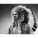 Close-up of a Native American man wearing traditional clothing Poster Print (24 x 36)