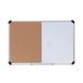 Universal Cork/Dry Erase Board Melamine 36 x 24 Tan/White Surface Gray/Black Aluminum/Plastic Frame