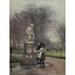 Familiar London 1904 Fountain in St. James s Park Poster Print by Rose Barton (18 x 24)
