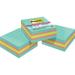 Post-itÂ® Super Sticky Notes Cubes - 3 x 3 - Square - 360 Sheets per Pad - Bright Blue Pink Green - Paper - Sticky Recyclable - 1 / Pack | Bundle of 2 Packs