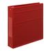 Carstens 2-Inch Heavy Duty 3-Ring Binder - Side Opening Brick Red