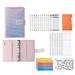 1 Set A6 Diary Notebook Lasers Waterproof Magnetic Buckle Dust-proof Smooth Writing Travel Notebook for Student Multi-co