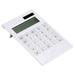 VerPetridure Ultra Thin Solar Calculator Ultra Thin Solar Calculatorportable Thin Aaa Battery White Solar Powered Calculator Screen 12 Digit