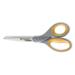 Westcott Titanium Bonded Scissors 8 Long 3.5 Cut Length Gray/Yellow Straight Handle