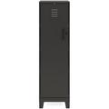 UrbanPro 53.38 H 4 Shelf Metal Storage Locker Cabinet 3 Riser Legs in Black