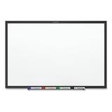 Quartet Classic Wall Mounted Magnetic Whiteboard Metal/Steel in Black | 18 H x 1.94 D in | Wayfair SM31B