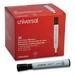 Universal UNV43655 Broad Chisel Tip Dry Erase Marker Value Pack - Black (36/Pack)