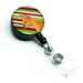 Carolines Treasures Min Pin Candy Cane Holiday Christmas Retractable Badge Reel