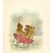 Mother Goose s Teddy Bears 1907 Three Bears in a Boat Poster Print by Frederick L. Cavally (24 x 36)