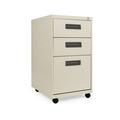 Alera Three-Drawer Metal Pedestal File 14.96w x 19.29d x 27.75h Putty