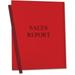 C-Line Vinyl Report Cover with Binding Bars Red 50 pack