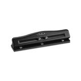 11-Sheet Commercial Adjustable Three-Hole Punch 9/32 Holes Black