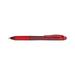 EnerGel-X Retractable Gel Pen 1 mm Metal Tip Red Ink Translucent Red Barrel Dozen