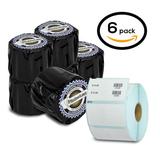 6 Rolls of Dymo 30299 Compatible (2-up) Jewelry Price Tag Labels for LabelWriter Label Printers 3/8 x 3/4 inch (1500 Labels Per Roll)