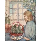 The Childrens Book of Gardening 1909 A Room garden in spring Poster Print by Winifred Cayley-Robinson (24 x 36)