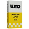 Listo 162 Marking Pencils Refill - YELLOW Box of 72 Grease Pencils/China Marking Pencils/Wax Pencils