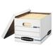 Bankers Box STOR/FILE Storage Box Letter/Legal Files 12.5 x 16.25 x 10.5 White 6/Pack