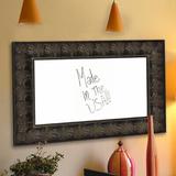 Rayne Mirrors Feathered Accent Wall Mounted Dry Erase Board Wood in Black/Brown/White | 49 H x 49 W x 1.25 D in | Wayfair W49/42.5-42.5