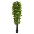 Nearly Natural 7 ft. Bamboo Artificial Tree with Black Trunks