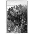California: Burial. /Nthe Burial Of A Founder Of Los Angeles: Wood Engraving 19Th Century. Poster Print by (24 x 36)