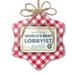 Christmas Ornament Worlds Best Lobbyist Certificate Award Red plaid Neonblond