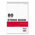 Bazic Products 577 6 x 9 in. 80 Sheets White Paper Gregg Ruled Steno Book Case of 48