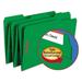 Smead Top Tab Colored Fastener Folders 0.75 Expansion 2 Fasteners Legal Size Green Exterior 50/Box (17140)
