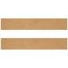 NUOLUX 2pcs Cork Board Strips Cork Bulletin Bar Strips Frameless Memo Board for Office