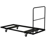 Flash Furniture Black Folding Table Dolly for 30 W x 72 D Rectangular Folding Tables