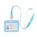 Dtydtpe Name Card Double-Sided Transparent Employee Work Card Holder Employee Id Card