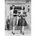 Iowa State College 1942. /Nstudents Coming Out Of The Library At Iowa State College. Ames Iowa. Photograph By Jack Delano May 1942. Poster Print by (18 x 24)