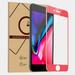 For iPhone 8 Plus / iPhone 7 Plus Screen Protector SOATUTO Full Coverage Tempered Glass with Anti-Scratch Anti-Fingerprint Bubble Free for Apple iPhone 8 Plus / iPhone 7 Plus 5.5 inch - Red