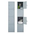 STANI Metal Locker Steel Storage Cabinet with 4 Doors for Office School Gym Metal Storage Locker Cabinets for Employees Students Steel Locker