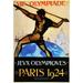 Olympic Games 1924. /Nthe Offical Poster For The 1924 Olympic Games At Paris. Poster Print by (18 x 24)