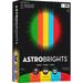 Wausau Paper 22226 Astrobrights Eco Brights Colored Paper 24lb 8-1/2 x 11 Assorted 500 Shts/Rm