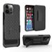 iPhone 13 Pro Holster Case Combo Shell & Holster Case - Anti Slip Slim Shock Proof Shell Case Built-in Kickstand Swivel Belt Clip Holster Case -