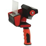 Sparco Handheld Tape Dispenser - 3 Core - Refillable - Ergonomic Design Adjustable Tension Mechanism Durable - Red Black - 1 Each | Bundle of 10 Each